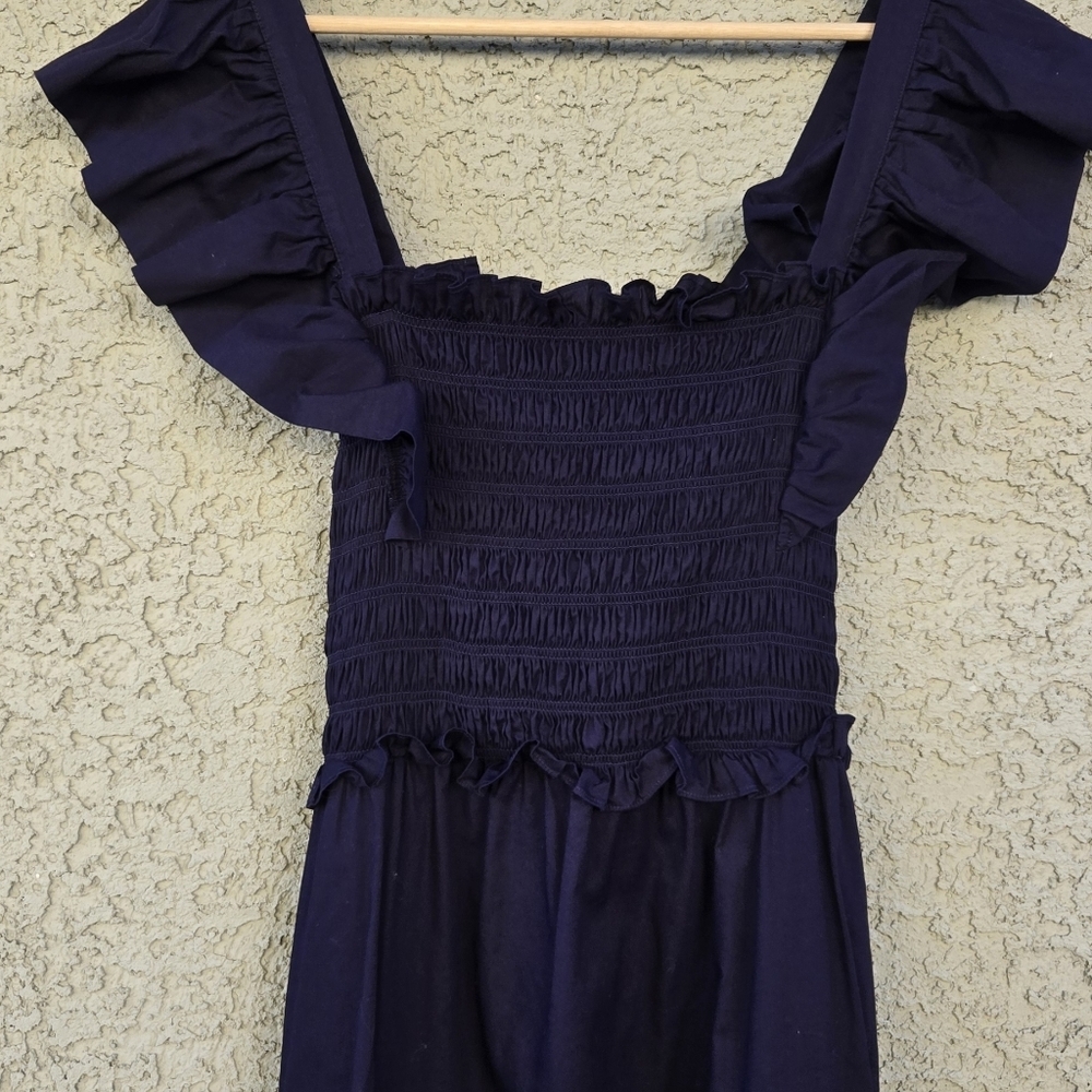 Sea New York Gladys Navy Smocked Maxi Dress - Picture 4 of 14